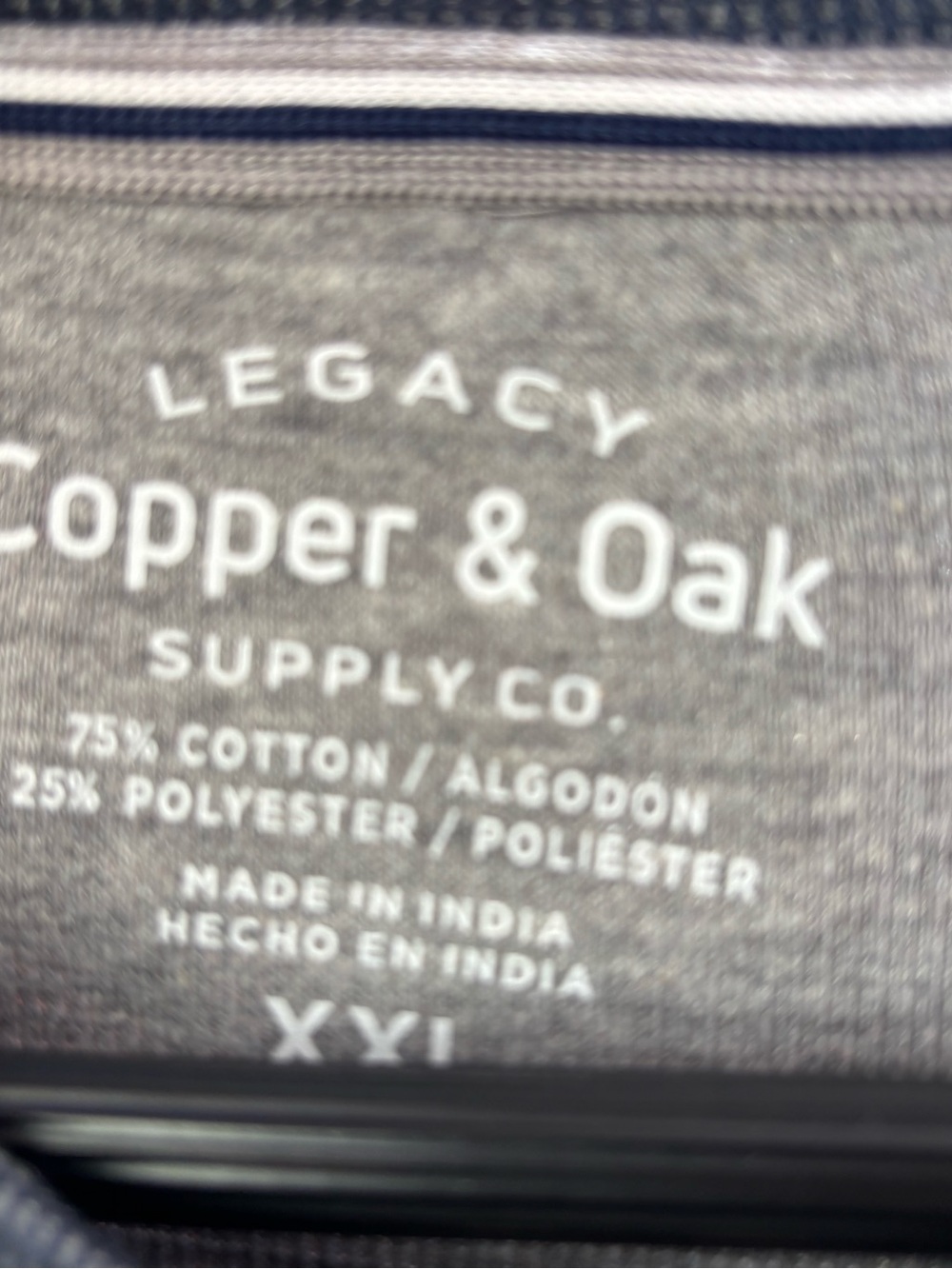 Legacy Copper & Oak Long Sleeve Tee in Heather Gray
